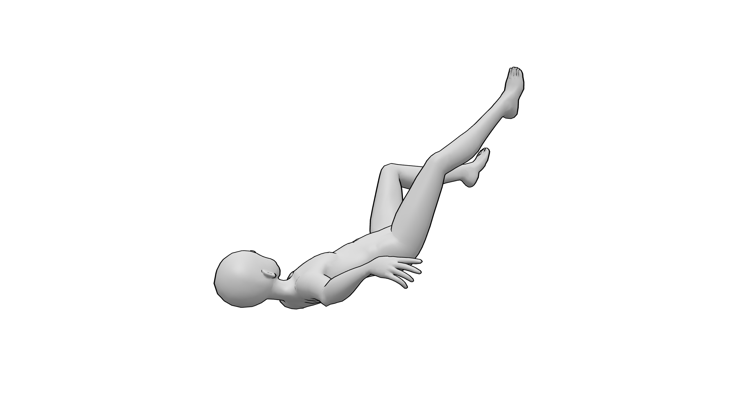 仰卧抬腿