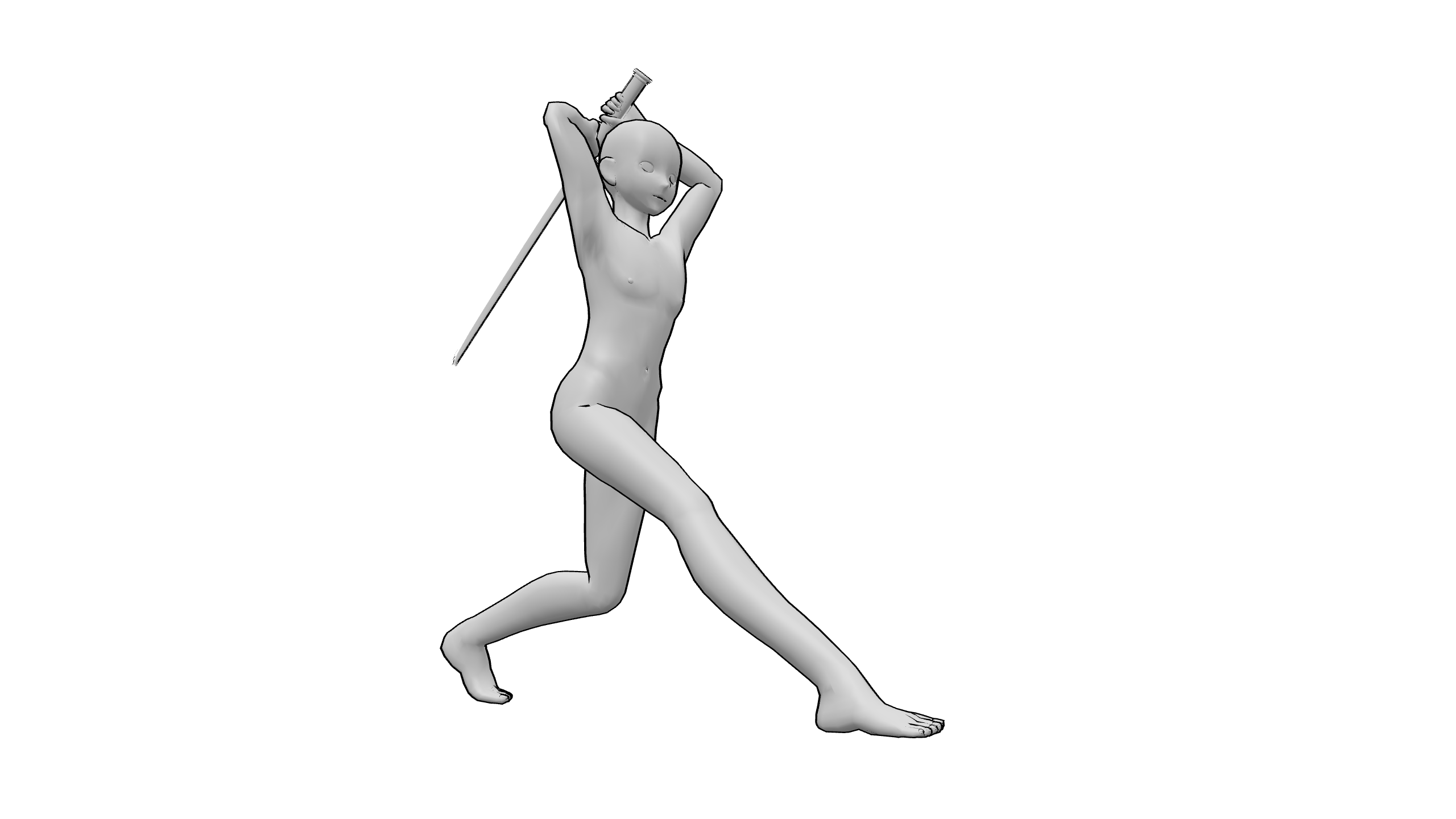 武士举剑