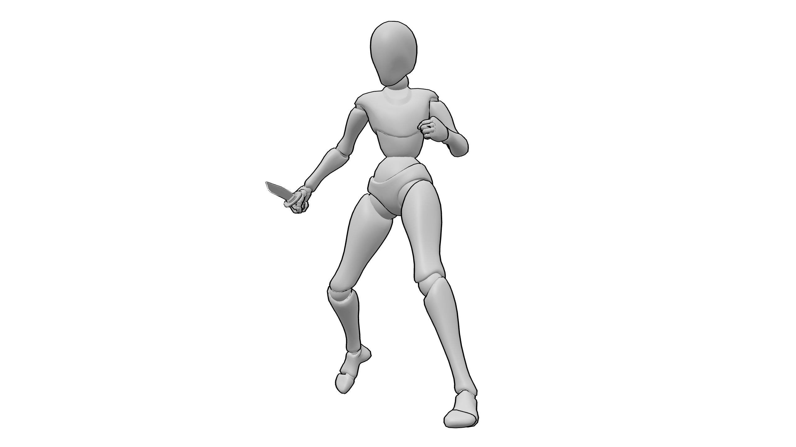持刀戒备 stance