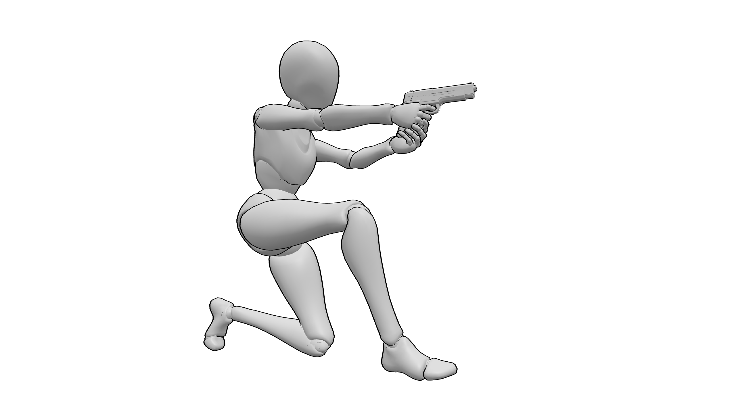 跪姿射击