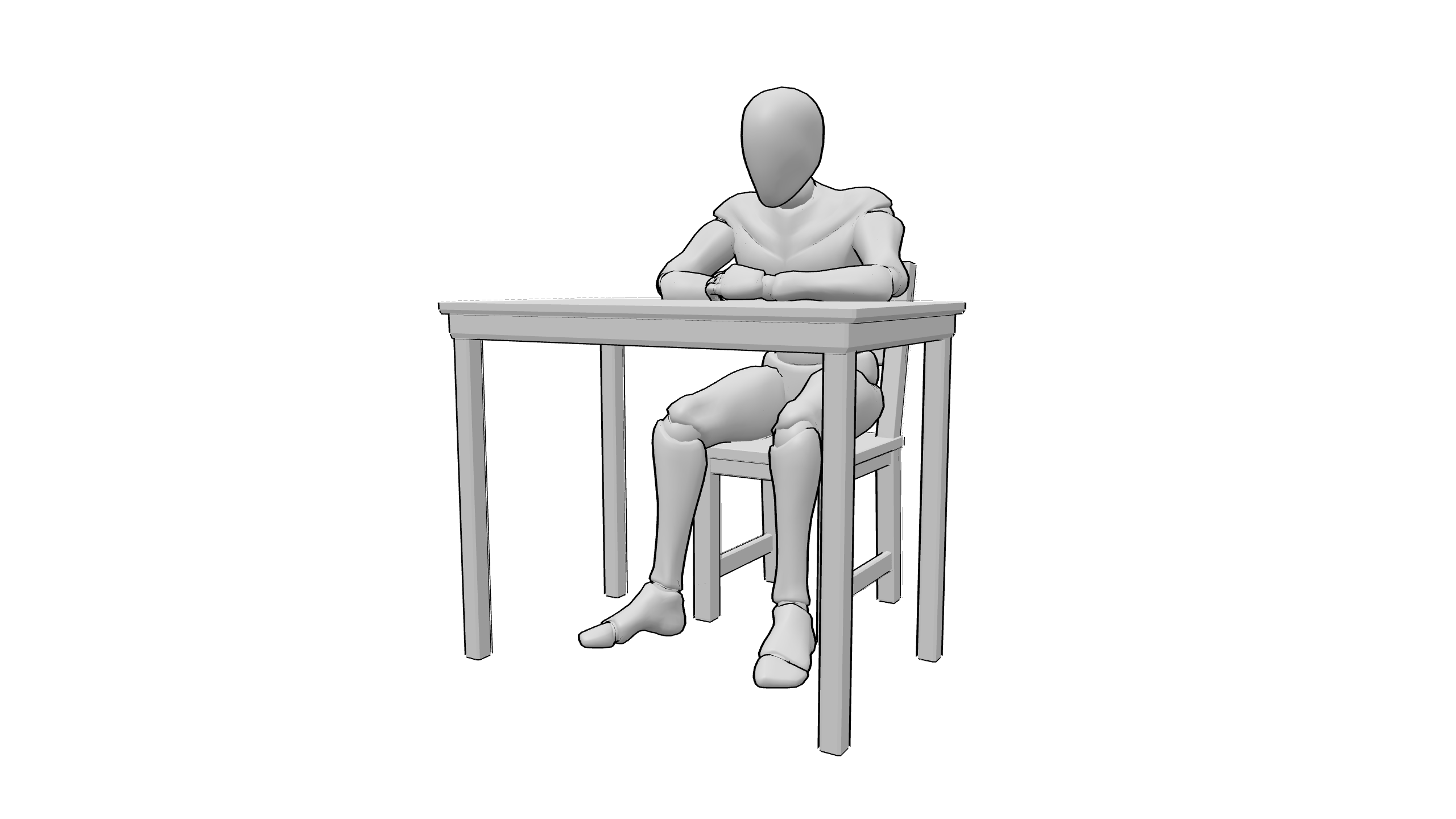 伏桌休息