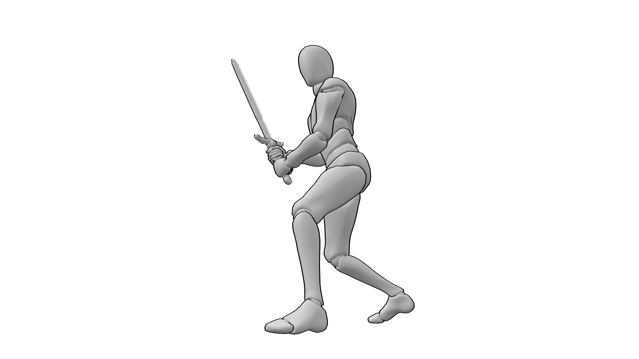 持剑戒备 stance