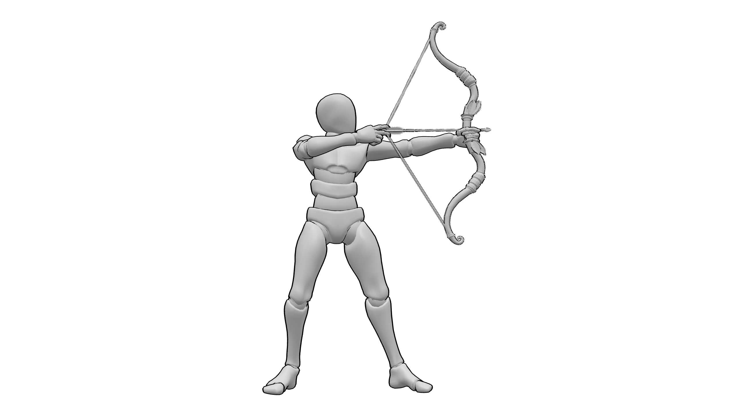 拉弓射箭