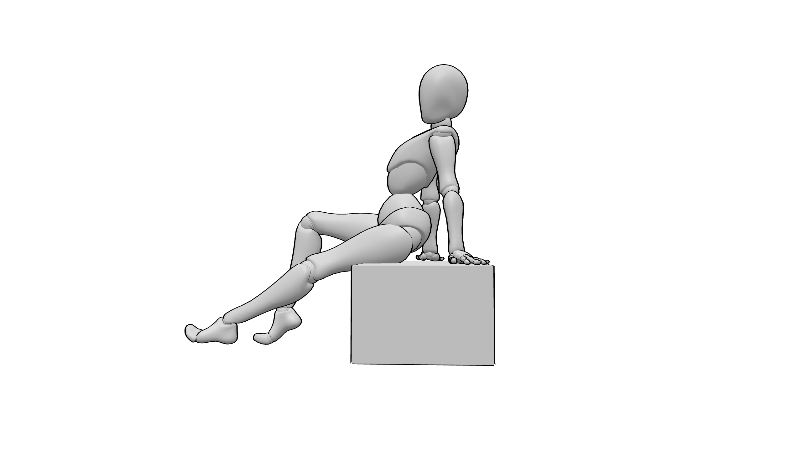 侧坐抬腿