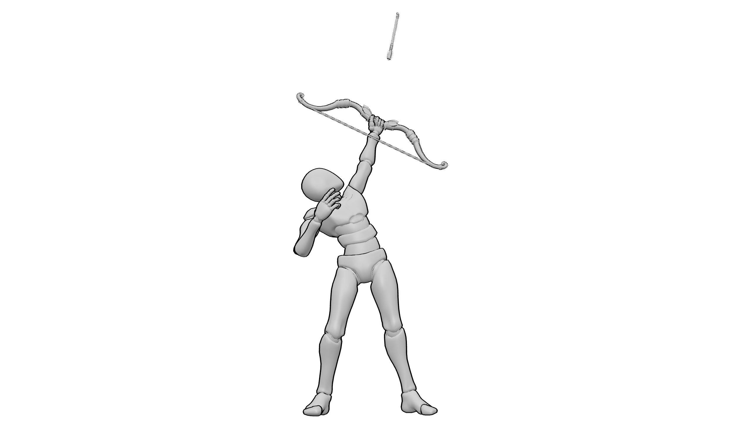 仰射姿态