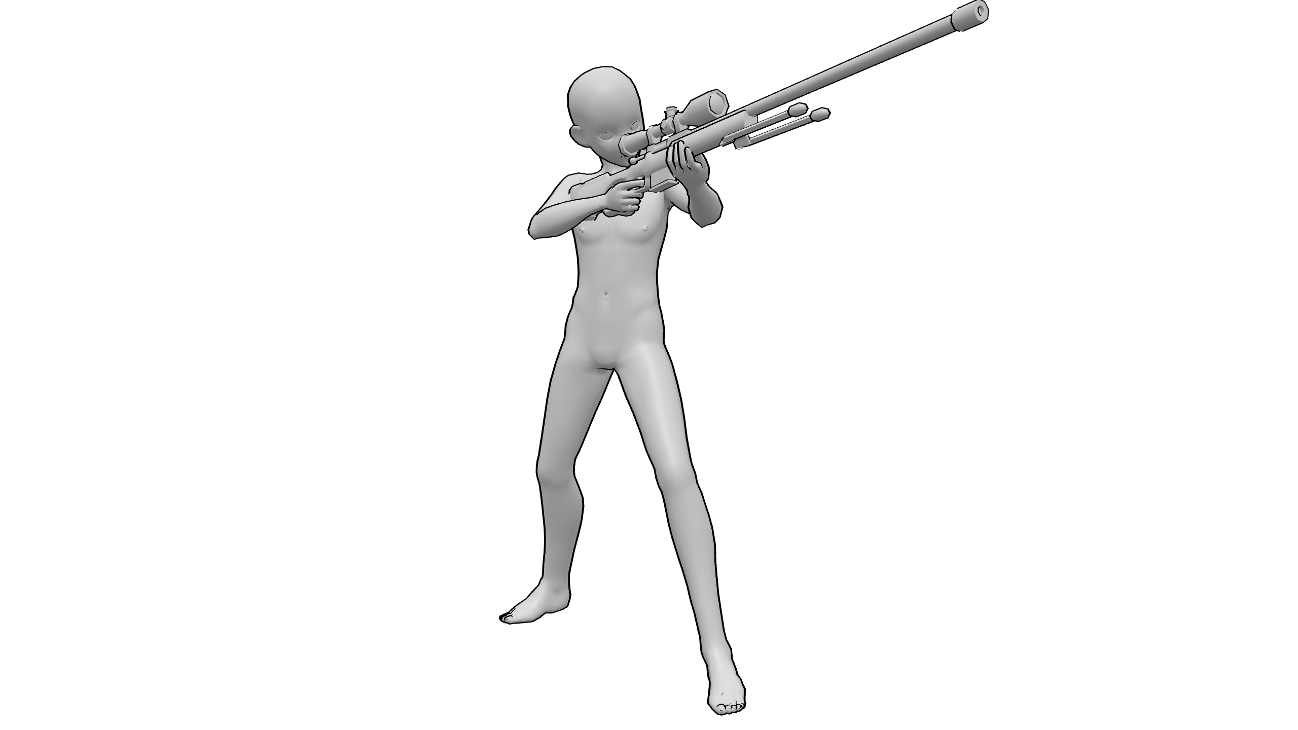 站立瞄准射击