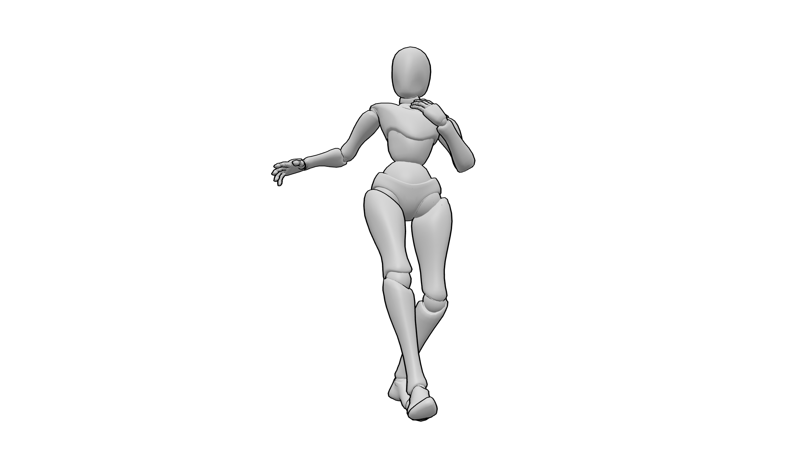 单脚站立伸展动作